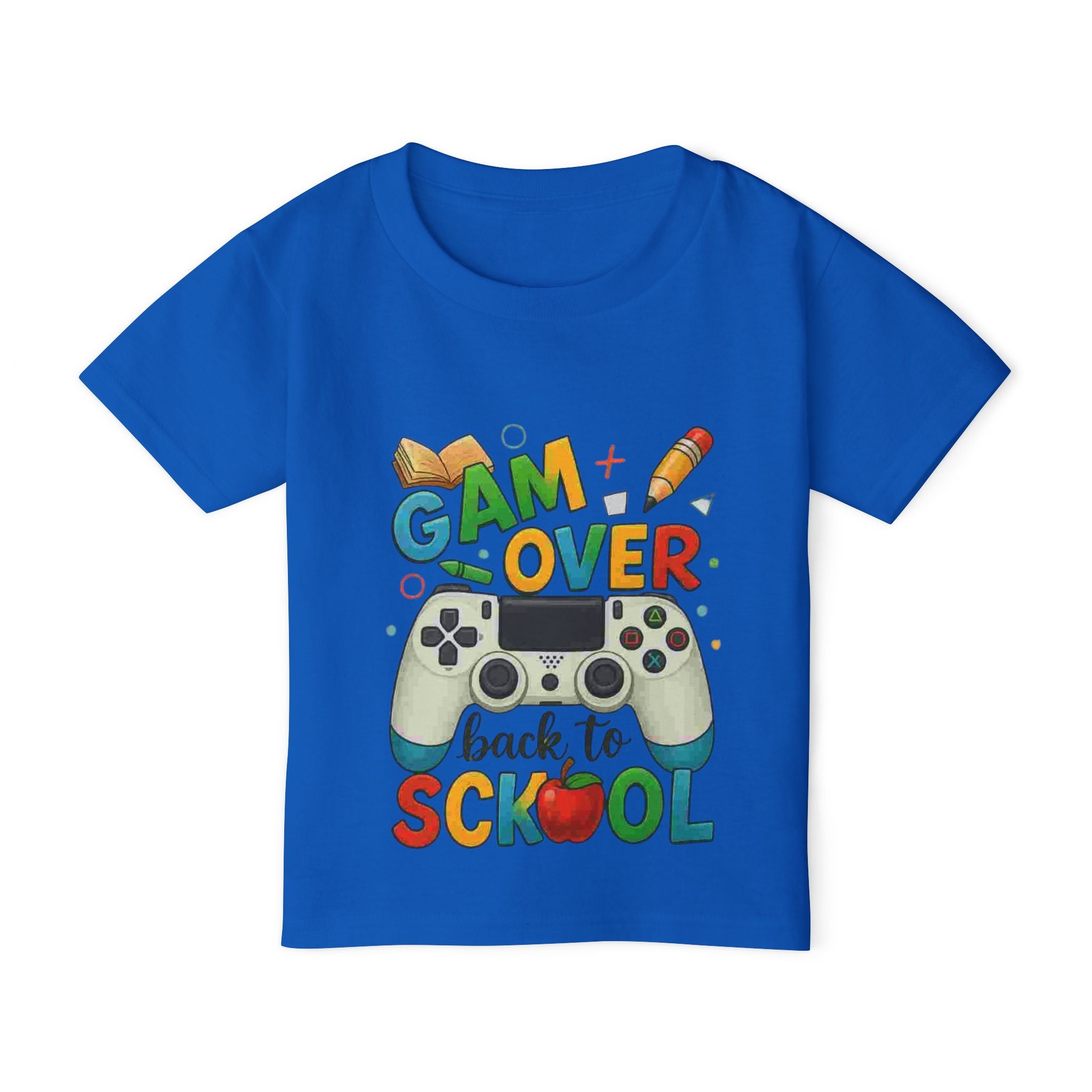 Back to School Gaming Toddler T-shirt, Kids' Gamer Tee, Funny Toddler Shirt, Gaming Apparel for Children, Cute Kids' Clothes