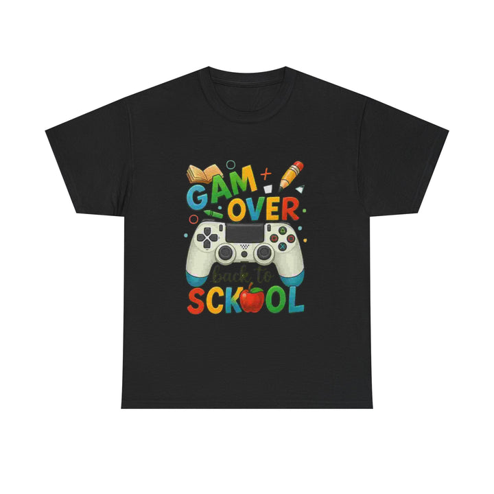 Back to School Gamer Tee, Unisex Heavy Cotton Tee, Gaming T-Shirt, Fun School Apparel, Student Gift, Casual Wear, Eco-Friendly