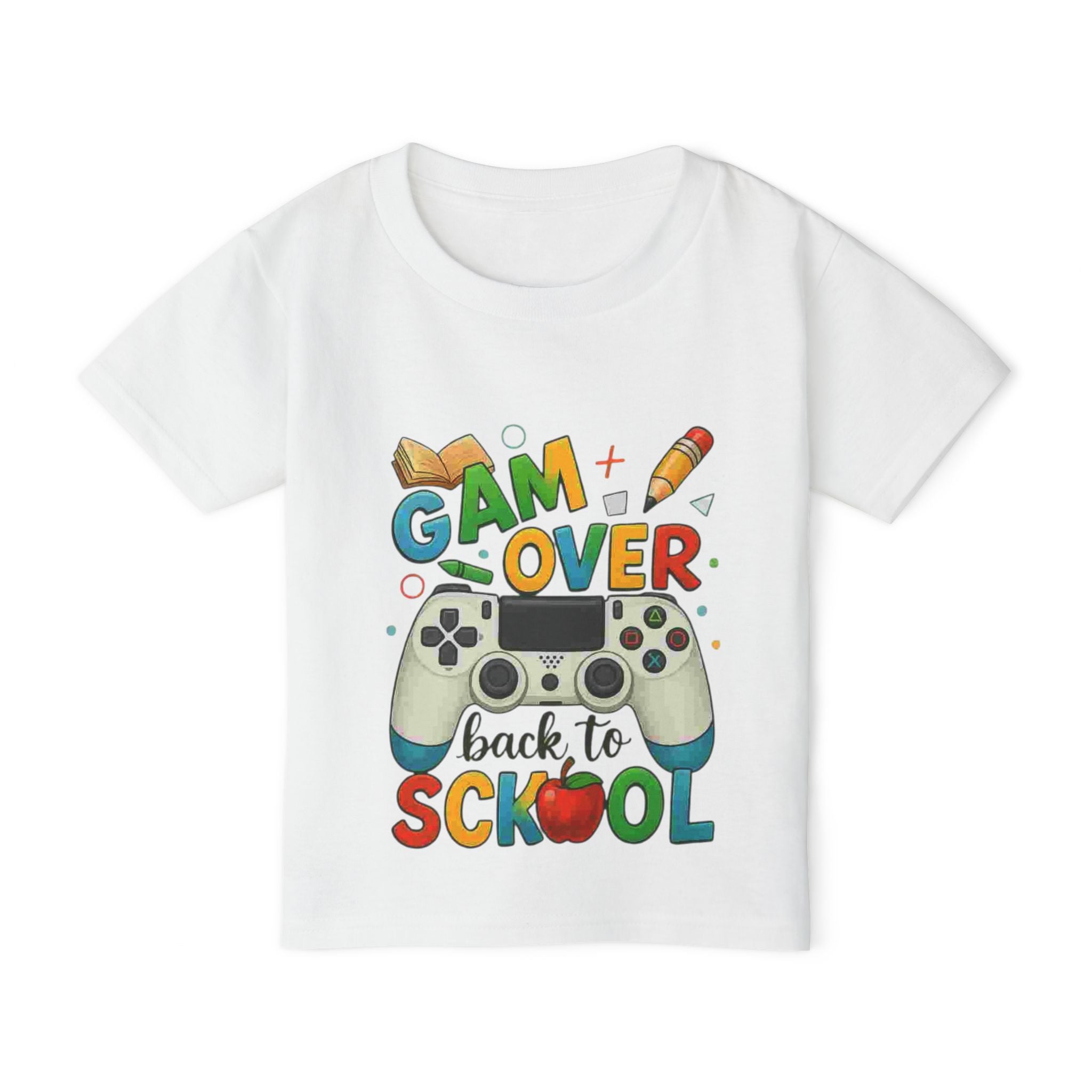 Back to School Gaming Toddler T-shirt, Kids' Gamer Tee, Funny Toddler Shirt, Gaming Apparel for Children, Cute Kids' Clothes