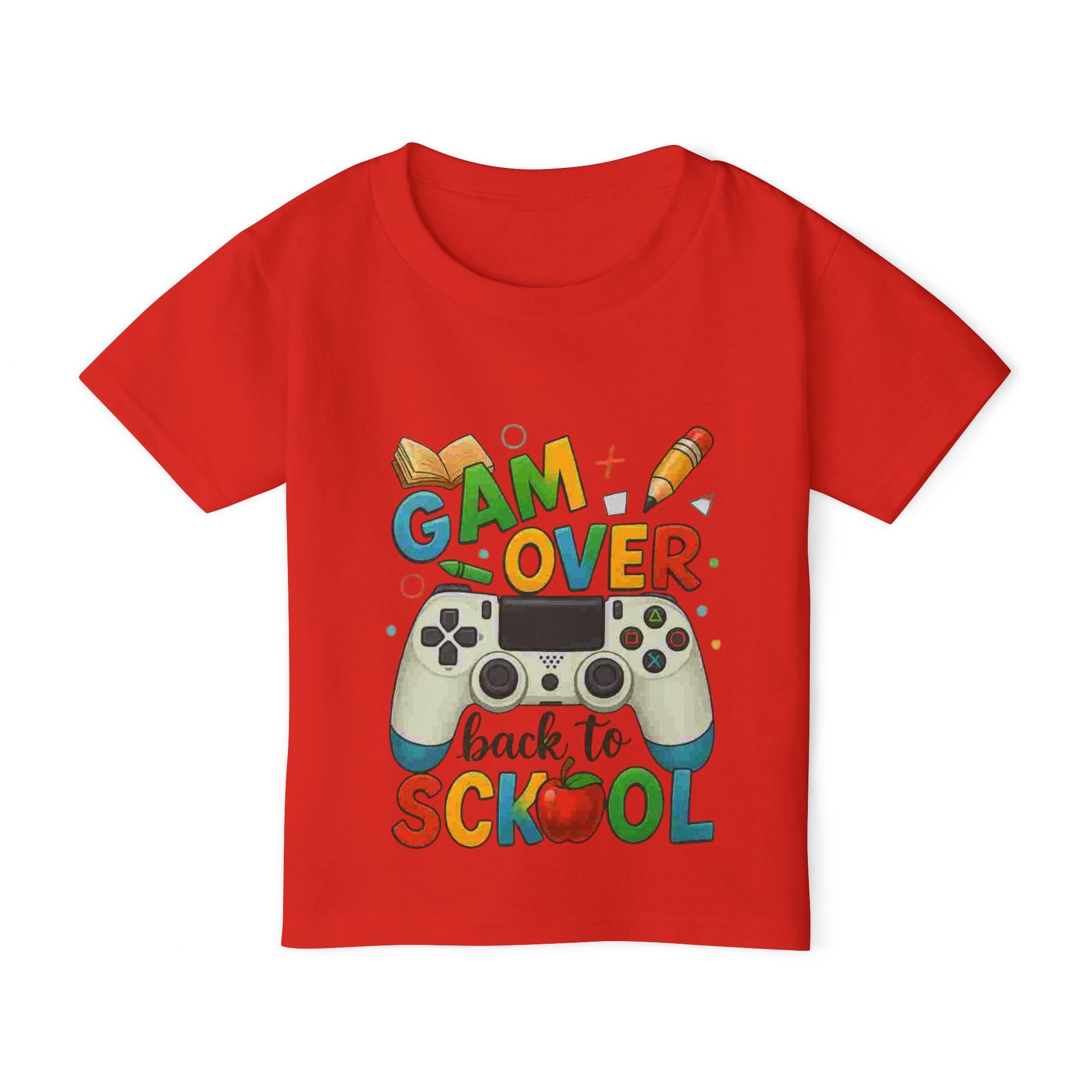 Back to School Gaming Toddler T-shirt, Kids' Gamer Tee, Funny Toddler Shirt, Gaming Apparel for Children, Cute Kids' Clothes