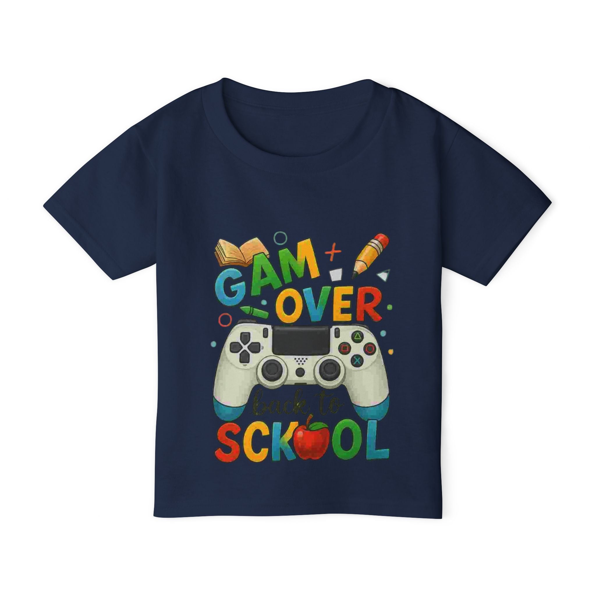 Back to School Gaming Toddler T-shirt, Kids' Gamer Tee, Funny Toddler Shirt, Gaming Apparel for Children, Cute Kids' Clothes